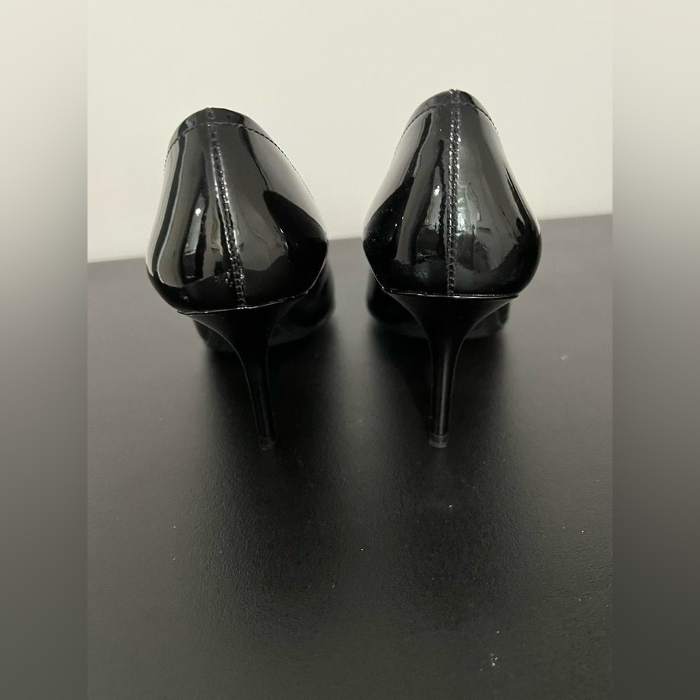 Prada Black Patent Leather Heels - image 3